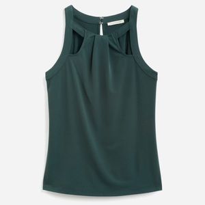 NWOT Jazlyn Cutout Detail Pleated Knit Top | 41 Hawthorn | Size: L